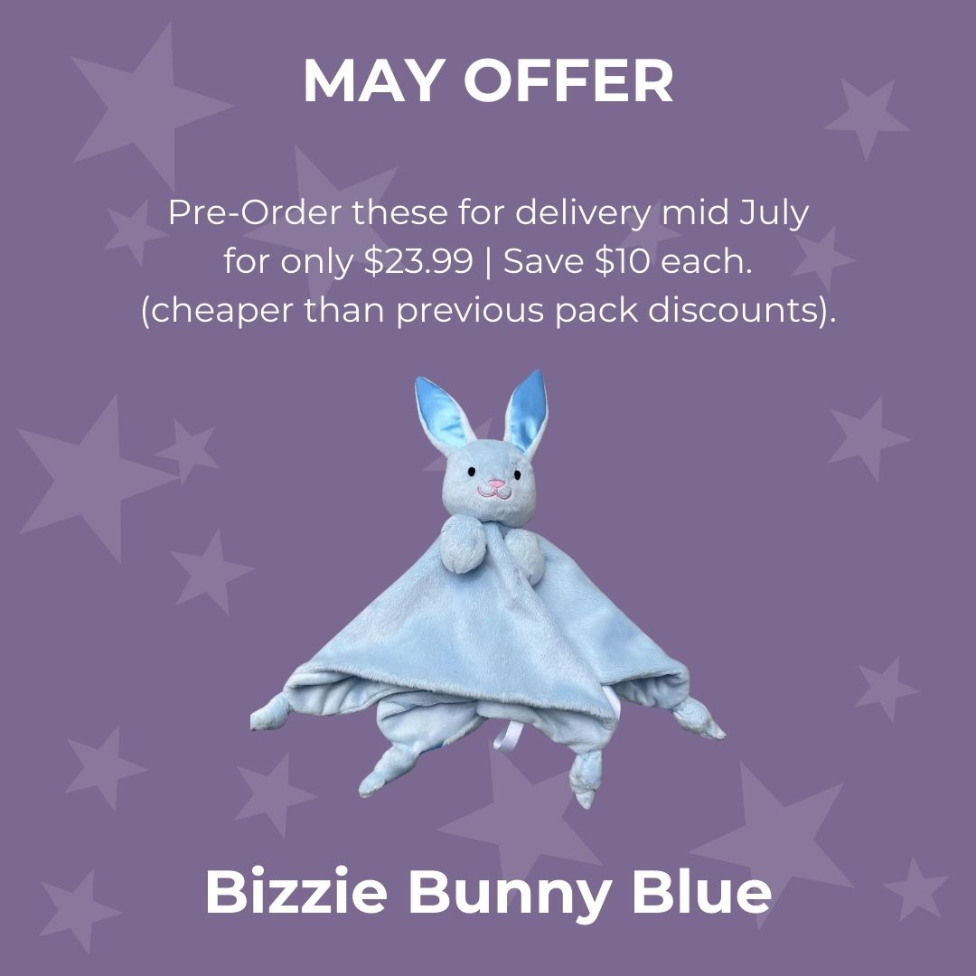 PRE-ORDER SHIP MID AUGUST | Bizzie Bunny Blue Comforter